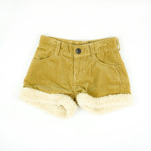 Load image into Gallery viewer, Corduroy Shorts with Faux Sheep Trim
