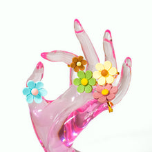 Load image into Gallery viewer, Groovy Flower Adjustable Ring
