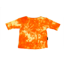 Load image into Gallery viewer, Tie Dye Orange Mid Sleeve Tee
