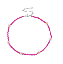 Load image into Gallery viewer, Colorful Daisy Beaded Necklace
