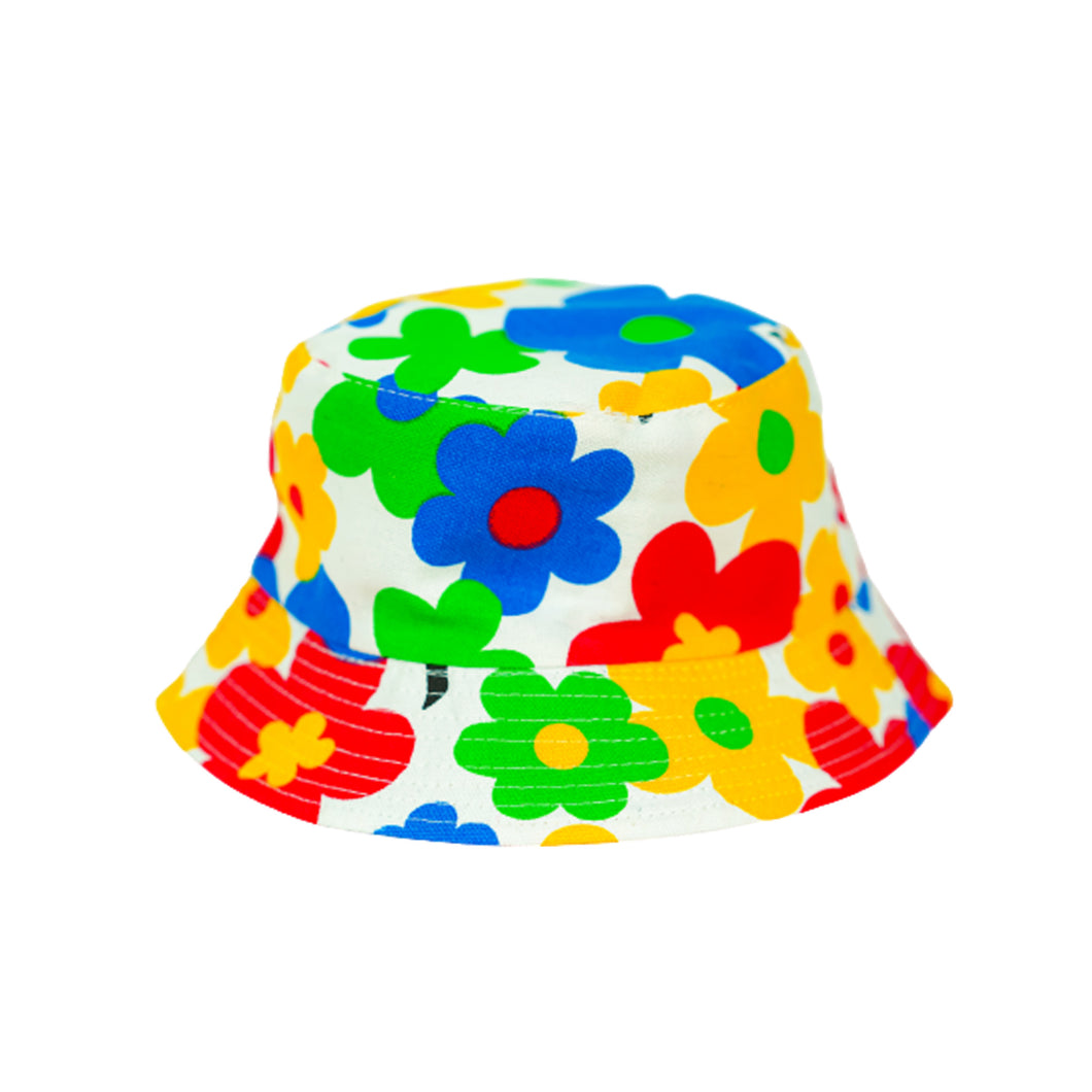 Abstract Floral Bucket Hat - Kids
